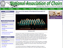 Tablet Screenshot of nationalassociationofchoirs.org.uk
